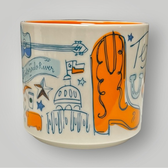 Starbucks Texas Howdy Been There 14oz Coffee Mug Collectible Lone Star New - Picture 6 of 14